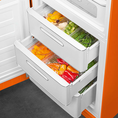 Frigorífico Combi Smeg FAB32LOR5 Naranja (8)