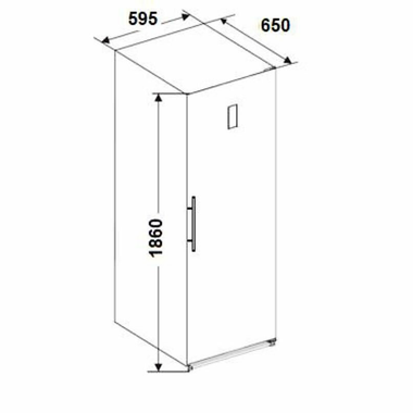 Frigorífico 1 puerta Fagor 3FFK-1875X Inox (1)