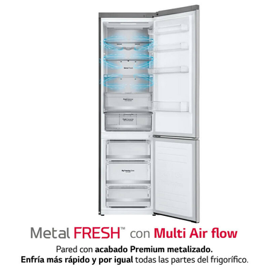 Frigorífico Combi LG GBB72NSUCN1 Acero (5)