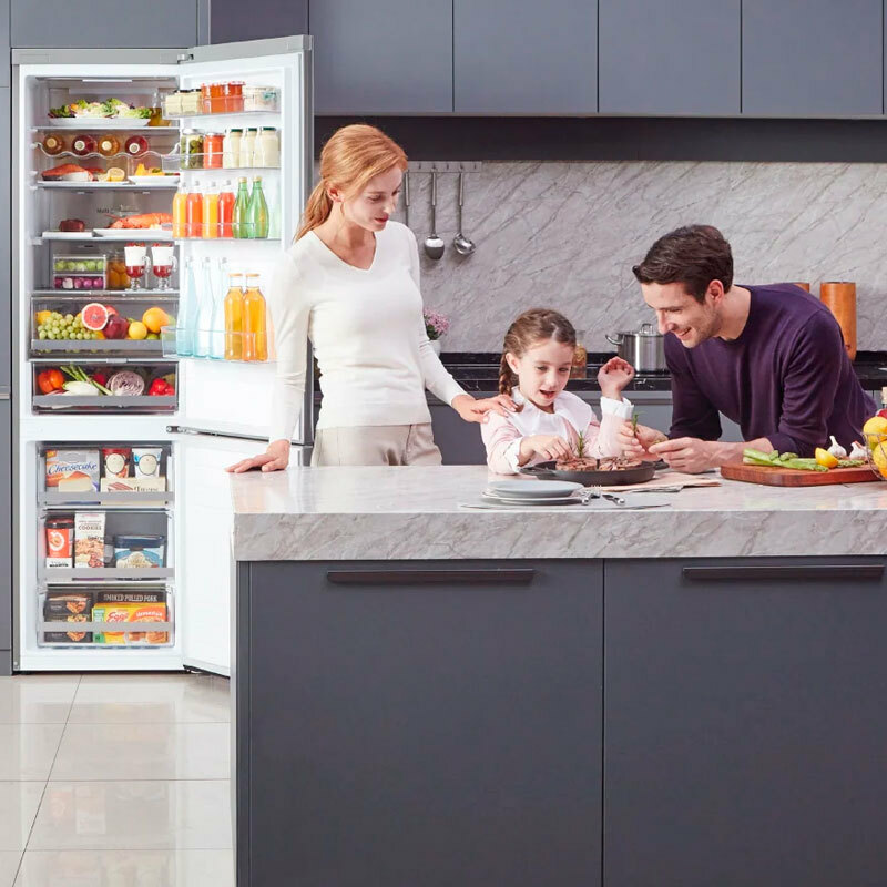 Frigorífico Combi LG GBB72NSUCN1 Acero (9)