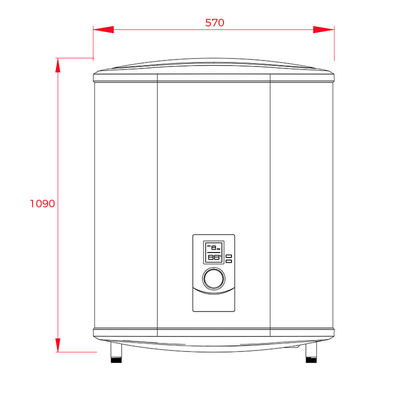 Termo eléctrico Teka SHS100SLIM 100L (1)
