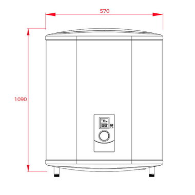 Termo eléctrico Teka SHS100SLIM 100L (1)