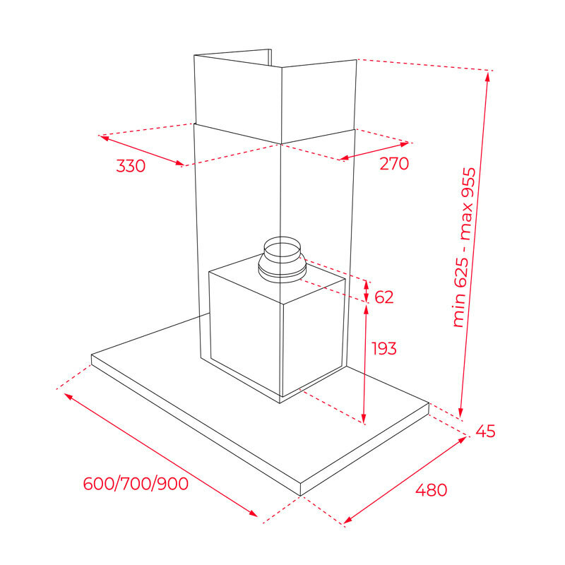 Campana decorativa Teka DSH786 Inox (1)