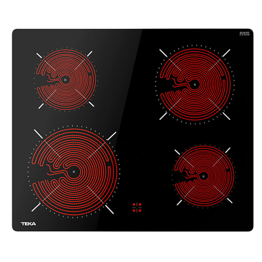 Placa vitrocerámica polivalente negra Teka TTC 64010 CRD BK