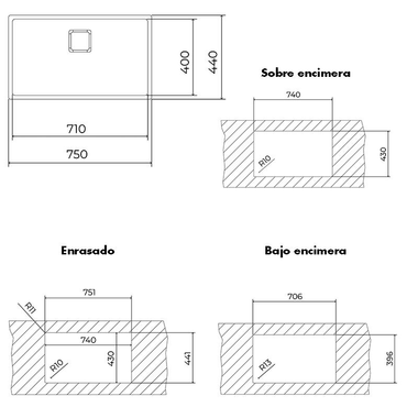 Fregadero Teka FlexLinea RS15 71.40 Fortinox Inox (1)