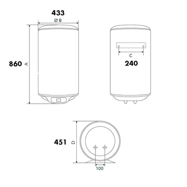 Termo eléctrico Edesa Digital 2022 80L (1)