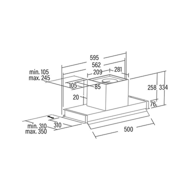 Campana integrable Cata Corona 60/B Inox (1)