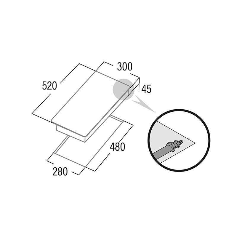 Placa gas Cata GI3002X/A 48 cm (1)
