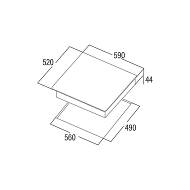 Placa vitrocerámica Cata 604 HVI /C 59 cm (1)