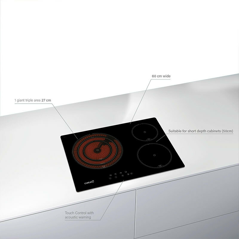 Placa vitrocerámica Cata TT5003/G 41 cm (5)