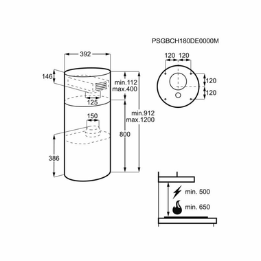 Campana de Isla Electrolux LFI514X Inox (1)