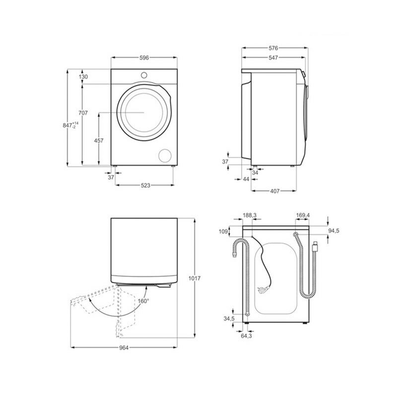 Lavadora AEG LFA6I8272A 8Kg (1)