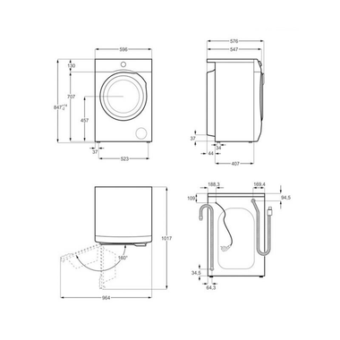Lavadora AEG LFA6I8272A 8Kg (1)