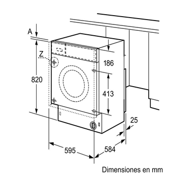 Lavasecadora integrable Bosch WKD28543ES 7Kg (1)