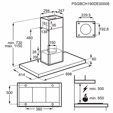 Campana de Isla Electrolux LFI769X Inox (1)