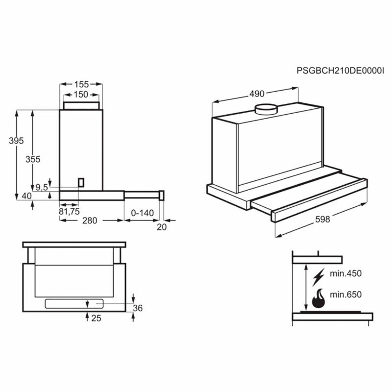 Campana extraíble Electrolux LFP616X Inox (1)