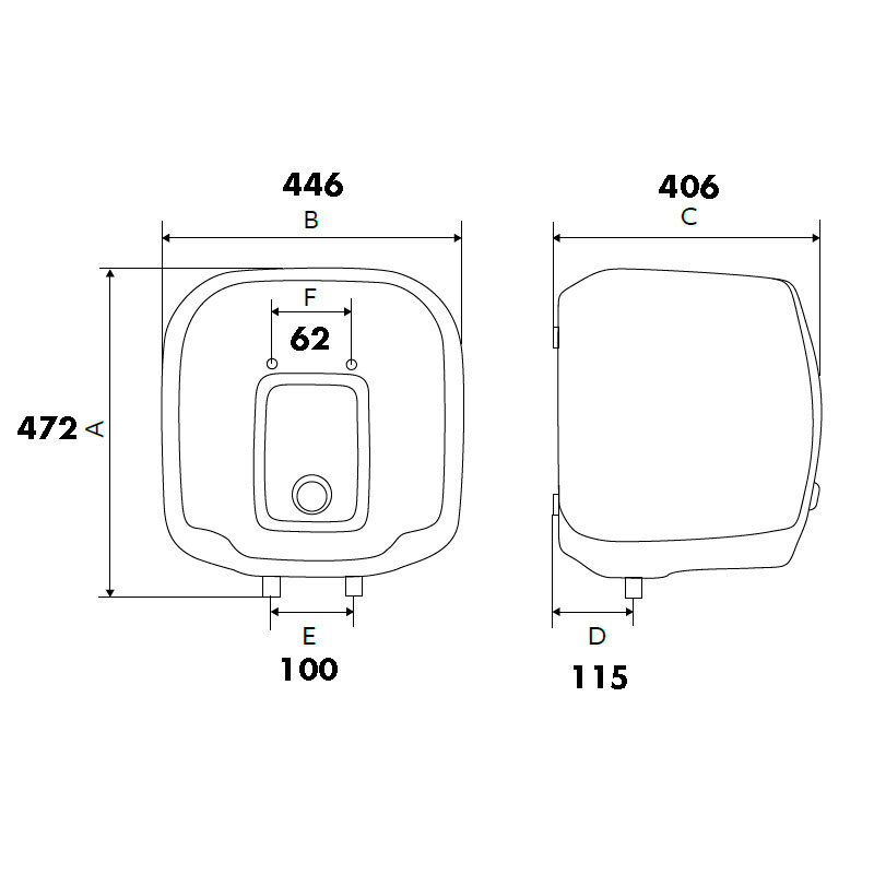 Termo eléctrico Edesa Mini 2022 30L (1)