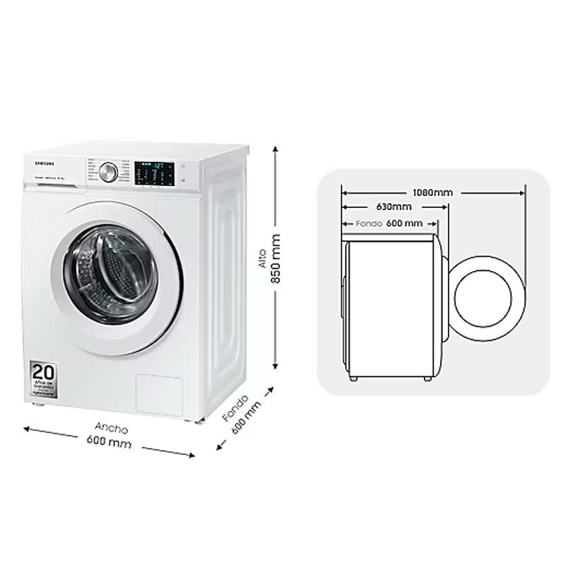 Lavadora Samsung WW11BBA046TWEC 11Kg (1)