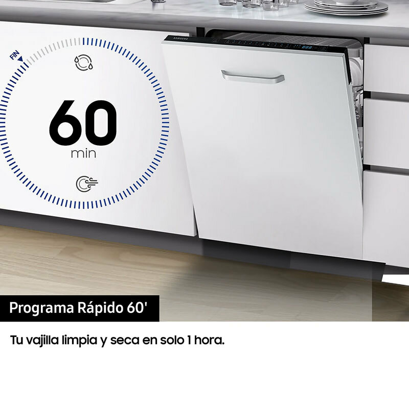 Lavavajillas integrable Samsung DW60M6050BB/EO 60 cm (3)