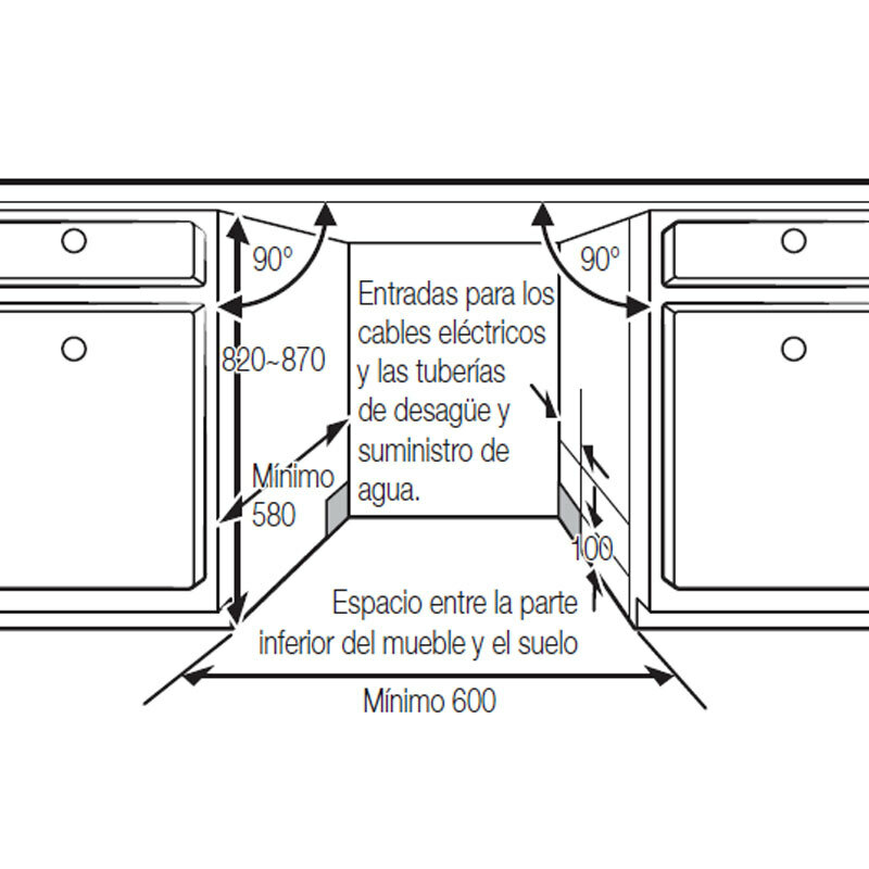 Lavavajillas integrable Samsung DW60M6050BB/EO 60 cm (1)