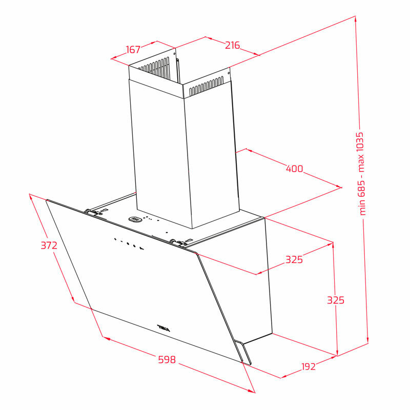 Campana decorativa Teka DVN67050TTC BK Negra (1)