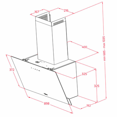 Campana decorativa Teka DVN97050TTC WH Blanca (1)