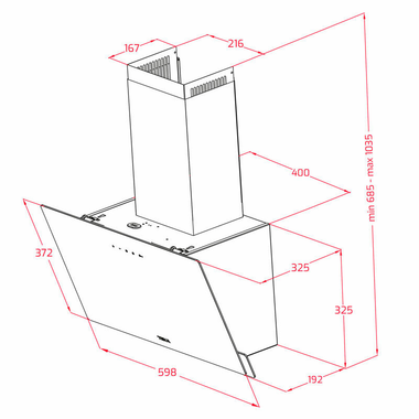 Campana decorativa Teka DVN67050TTC WH Blanca (1)
