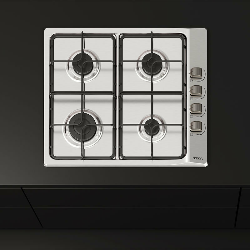 Placa gas acero Teka E60.3 40 60 cm (6)