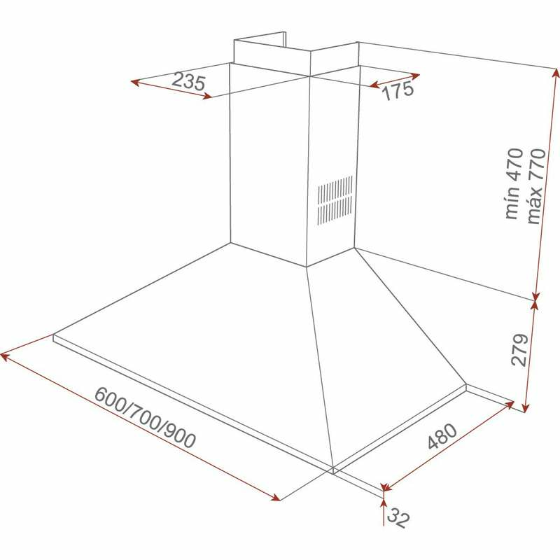 Campana decorativa Teka DBB60 Negro (1)