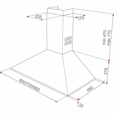 Campana decorativa Teka DBB60 Negro (1)