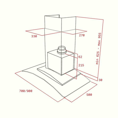 Campana decorativa Teka NC 985 Inox (1)