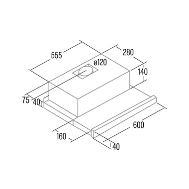Campana extraíble Cata EXTENDER 600 X Inox (1)