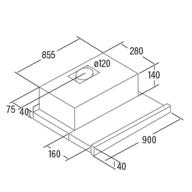 Campana extraíble Cata EXTENDER 900 X Inox (1)
