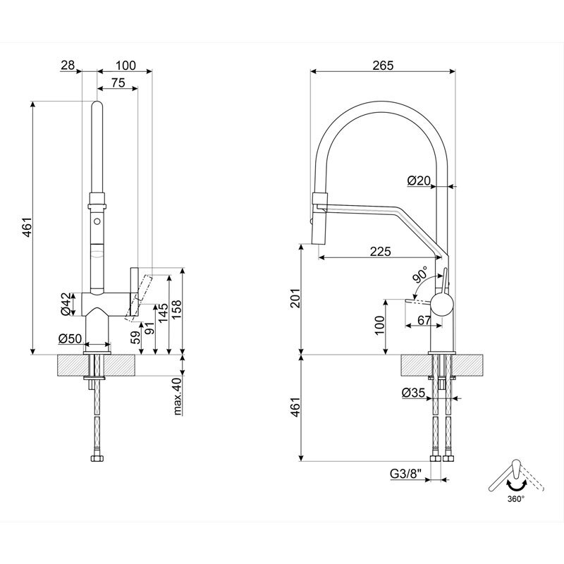 Grifo Smeg MID20CR Negro (1)