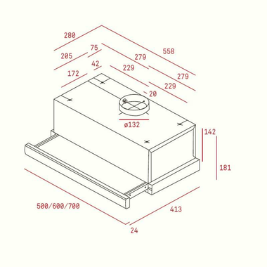 Campana extraible Teka TL1 52 Inox (1)
