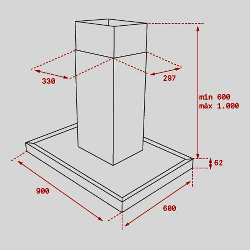 Campana de Isla Teka DH2 ISLA 985 Inox (1)