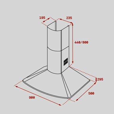 Campana decorativa Teka DMR 975 Negro (1)