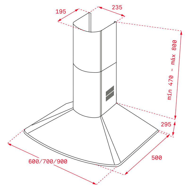 Campana decorativa Teka DM 675 Blanco (1)