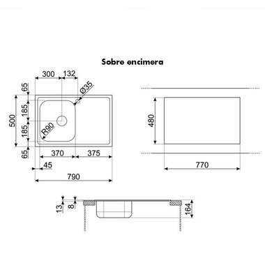 Fregadero Smeg LYP791S Inox (1)