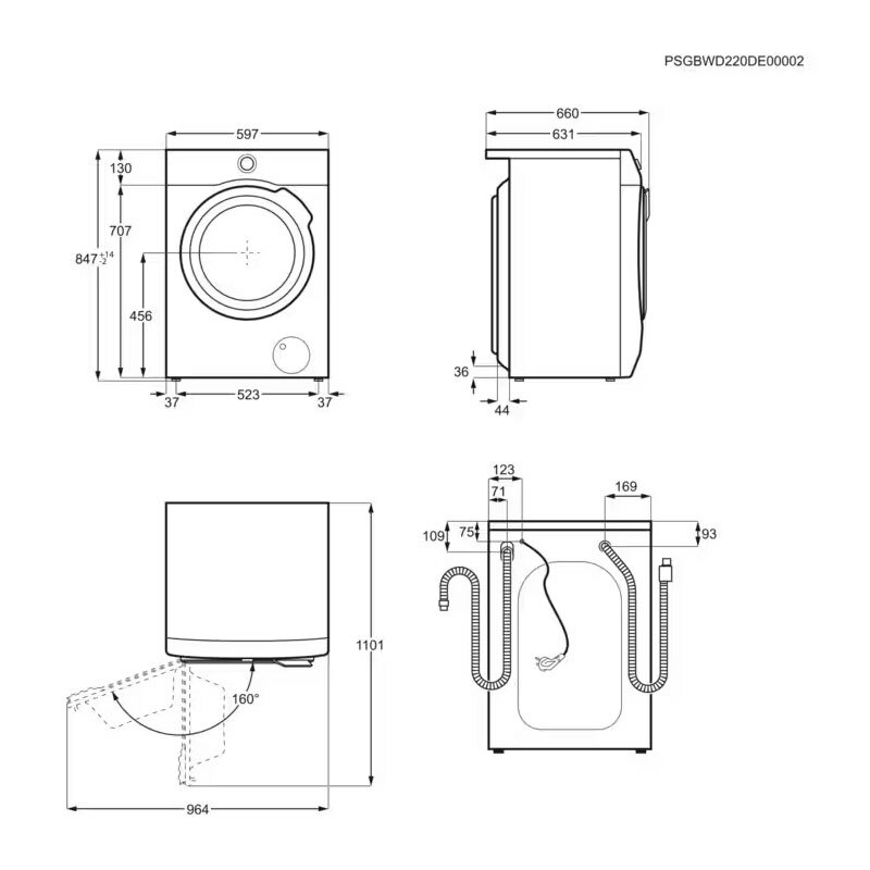Lavasecadora AEG LWR7316O4O 10Kg (1)