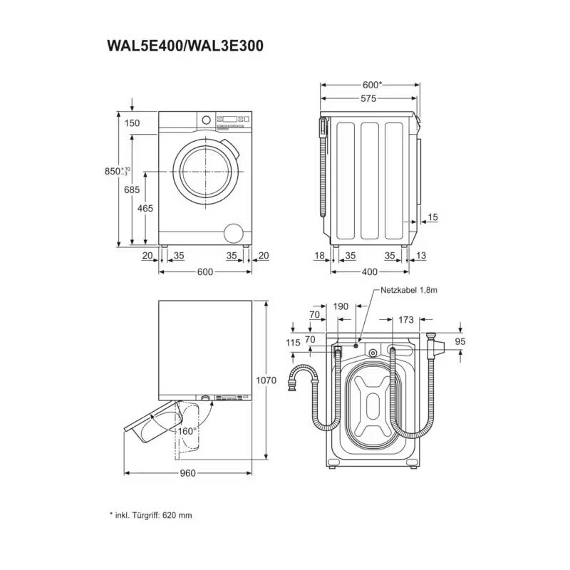 Lavadora AEG LFR7184N2V 8Kg (1)