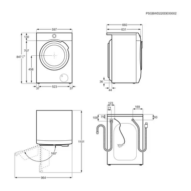 Lavasecadora AEG LWR7316O4O 10Kg (1)