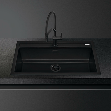 Fregadero Smeg VSGX860MN Negro (5)