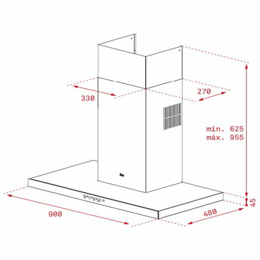 Campana decorativa Teka DSJ 950 Inox (1)