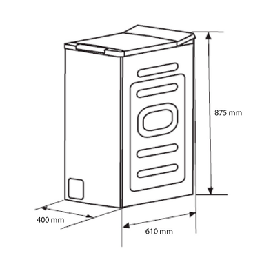Lavadora Midea MF100T80B/W-ES 8Kg (1)