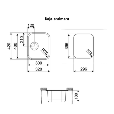 Fregadero Smeg UM30 Inox (1)