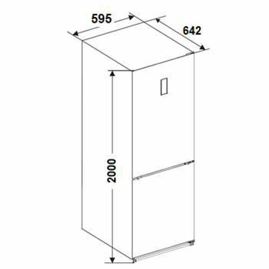 Frigorífico Combi Fagor 3FFK6845 Blanco (1)