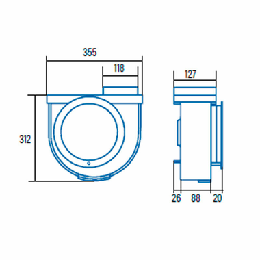 Extractor de cocina integrable Cata 600 Plus Blanco (1)