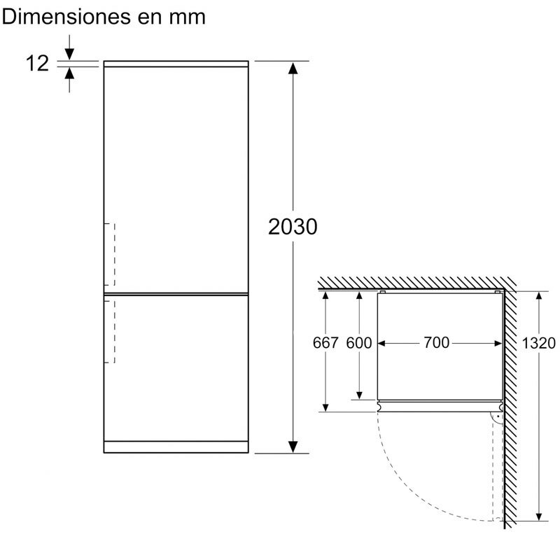 Frigorífico Combi Balay 3KFC879NI Cristal Negro (1)