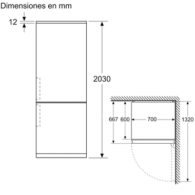 Frigorífico Combi Balay 3KFC879NI Cristal Negro (1)